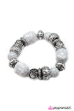 Paparazzi "Rock Steady" White Bracelet Paparazzi Jewelry