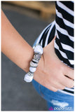 Paparazzi "Rock Steady" White Bracelet Paparazzi Jewelry