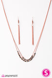 Paparazzi "Rock The Block - Copper" necklace Paparazzi Jewelry