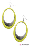 Paparazzi "Rock the Cradle - Green" earring Paparazzi Jewelry