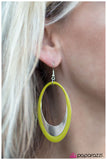 Paparazzi "Rock the Cradle - Green" earring Paparazzi Jewelry