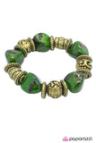 Paparazzi "Rock Your World - Green" bracelet Paparazzi Jewelry