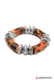 Paparazzi "Rocky Road - Orange" bracelet Paparazzi Jewelry