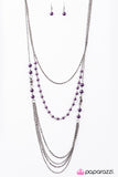 Paparazzi "Rodeo Drive" Purple Necklace & Earring Set Paparazzi Jewelry
