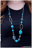 Paparazzi "Rolling Stones - Blue" necklace Paparazzi Jewelry