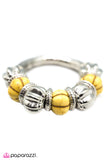 Paparazzi "Roll Up Your Sleeves - Yellow" bracelet Paparazzi Jewelry