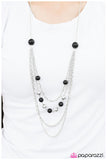 Paparazzi "Roman Holiday - Black" necklace Paparazzi Jewelry
