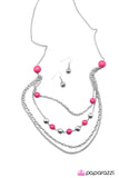 Paparazzi "Roman Holiday - Pink" necklace Paparazzi Jewelry