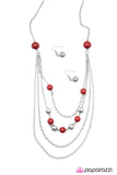 Paparazzi "Roman Holiday - Red" necklace Paparazzi Jewelry