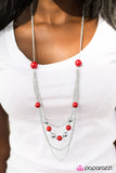 Paparazzi "Roman Holiday - Red" necklace Paparazzi Jewelry