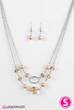 Paparazzi "Romantic Getaway" Brown Necklace & Earring Set Paparazzi Jewelry