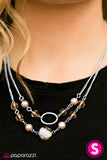 Paparazzi "Romantic Getaway" Brown Necklace & Earring Set Paparazzi Jewelry