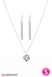 Paparazzi "Romeo Meets Juliet" Silver Necklace & Earring Set Paparazzi Jewelry