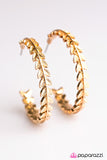 Paparazzi "Rome Roaming - Gold" earring Paparazzi Jewelry