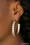 Paparazzi "Rome Roaming - Gold" earring Paparazzi Jewelry