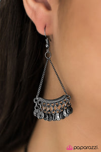 Paparazzi "ROME Sweet ROME" Black Earrings Paparazzi Jewelry