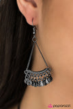 Paparazzi "ROME Sweet ROME" Black Earrings Paparazzi Jewelry