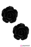 Paparazzi "Rose Garden - Black" earring Paparazzi Jewelry