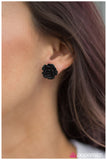 Paparazzi "Rose Garden - Black" earring Paparazzi Jewelry