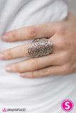 Paparazzi "Roses Are Red... - Silver" ring Paparazzi Jewelry