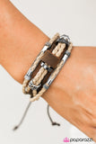 Paparazzi "Rough Rider - Brown" bracelet Paparazzi Jewelry