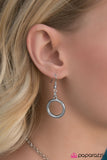 Paparazzi "ROUND For Glory" Silver Necklace & Earring Set Paparazzi Jewelry