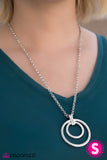 Paparazzi "ROUND For Glory" Silver Necklace & Earring Set Paparazzi Jewelry