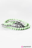 Paparazzi "Round The FLOCK - Green" bracelet Paparazzi Jewelry