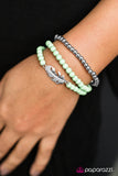Paparazzi "Round The FLOCK - Green" bracelet Paparazzi Jewelry