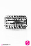 Paparazzi "Row After Row - Black" ring Paparazzi Jewelry