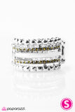 Paparazzi "Row After Row - Green" ring Paparazzi Jewelry