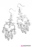 Paparazzi "Royal Chandeliers - White" earring Paparazzi Jewelry