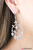 Paparazzi "Royal Chandeliers - White" earring Paparazzi Jewelry