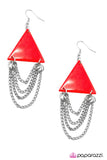 Paparazzi "Royally Appointed - Red" earring Paparazzi Jewelry