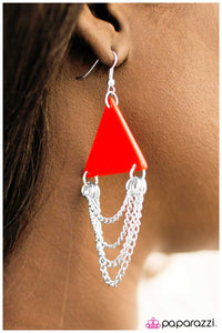 Paparazzi "Royally Appointed - Red" earring Paparazzi Jewelry