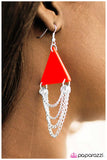 Paparazzi "Royally Appointed - Red" earring Paparazzi Jewelry