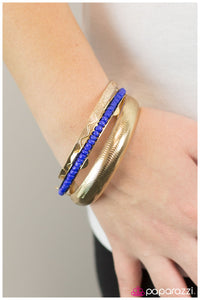 Paparazzi "Royally Seeded" Blue Bracelet Paparazzi Jewelry