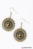 Paparazzi "Royal Regatta - Brass" earring Paparazzi Jewelry