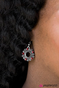 Paparazzi "Royal Rose Garden" Red Earrings Paparazzi Jewelry