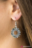 Paparazzi "Royal Rose Garden" Silver Earrings Paparazzi Jewelry