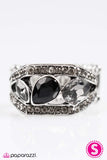 Paparazzi "ROYAL Til The End" Black Ring Paparazzi Jewelry