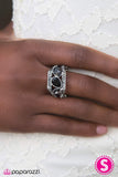 Paparazzi "ROYAL Til The End" Black Ring Paparazzi Jewelry