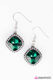 Paparazzi "Royal Treasure" Green Earrings Paparazzi Jewelry