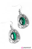 Paparazzi "Royalty Awaits - Green" earring Paparazzi Jewelry