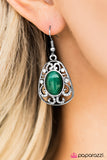 Paparazzi "Royalty Awaits - Green" earring Paparazzi Jewelry