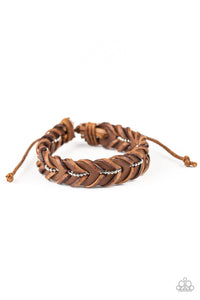 Paparazzi "Rugged Rancher" Brown Urban Bracelet Unisex Paparazzi Jewelry