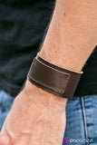 Paparazzi "Rugged Rebel - Brown" bracelet Paparazzi Jewelry