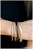 Paparazzi "Rule Breaker" Black Gold Bracelet Paparazzi Jewelry