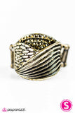 Paparazzi "Rules Were Made To Be Broken - Brass" ring Paparazzi Jewelry