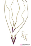 Paparazzi "Run Like The Wind" Purple Necklace & Earring Set Paparazzi Jewelry